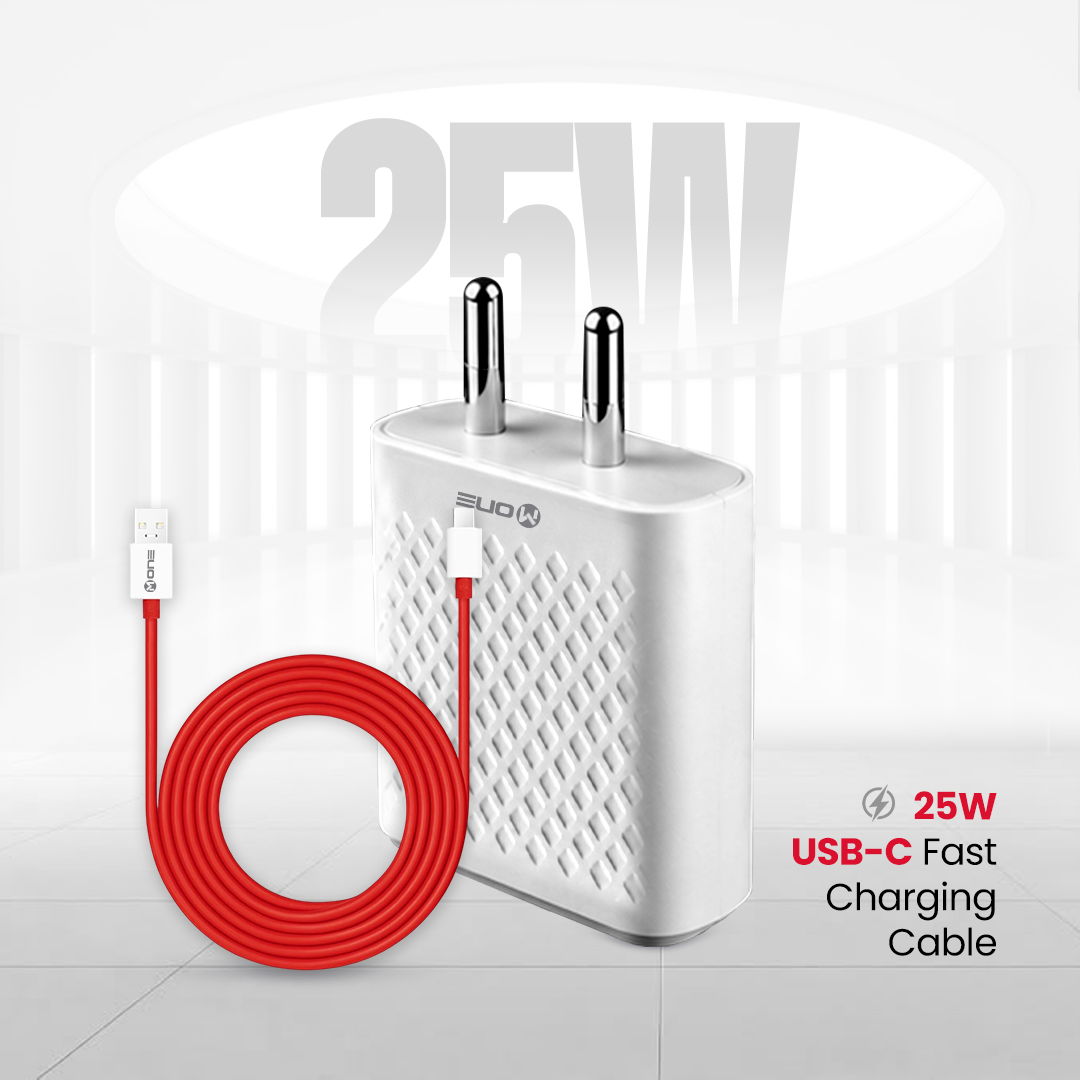 M ONE ENERGIZE 25 25W Fast Charger with USB-C Cable