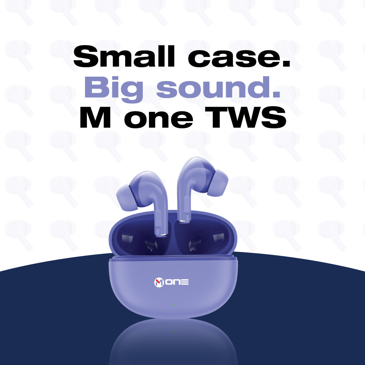 M ONE SHARP TWS Wireless Earbuds Purple