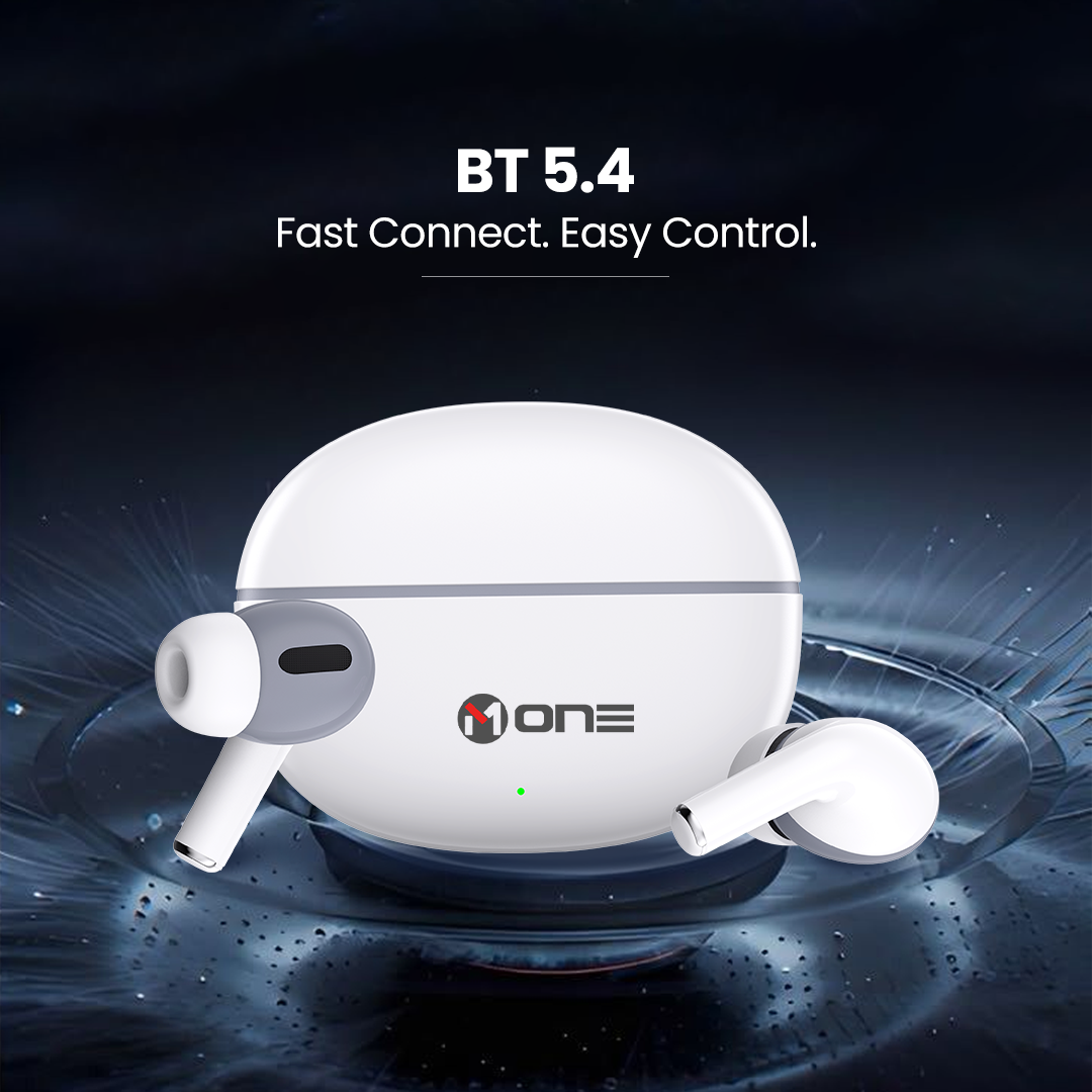 M ONE SHARP TWS Wireless Earbuds White