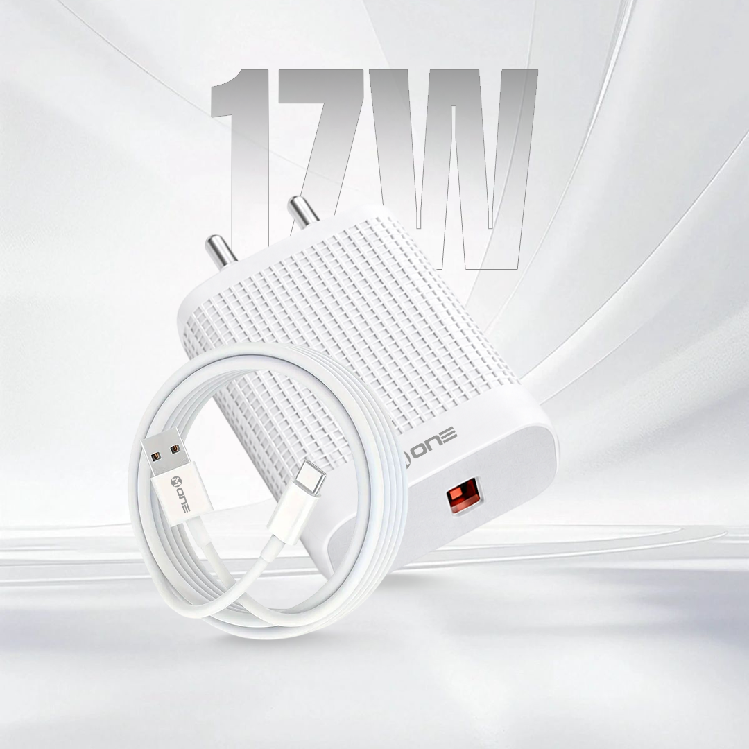 M ONE TRU-CHARGE 17 17W Fast Charger with Free Type-C Cable