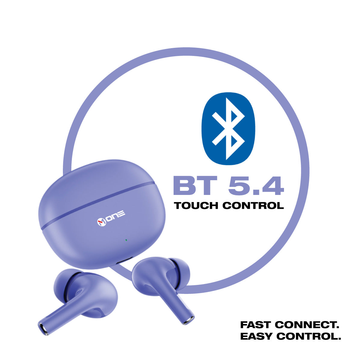 M ONE SHARP TWS Wireless Earbuds Purple