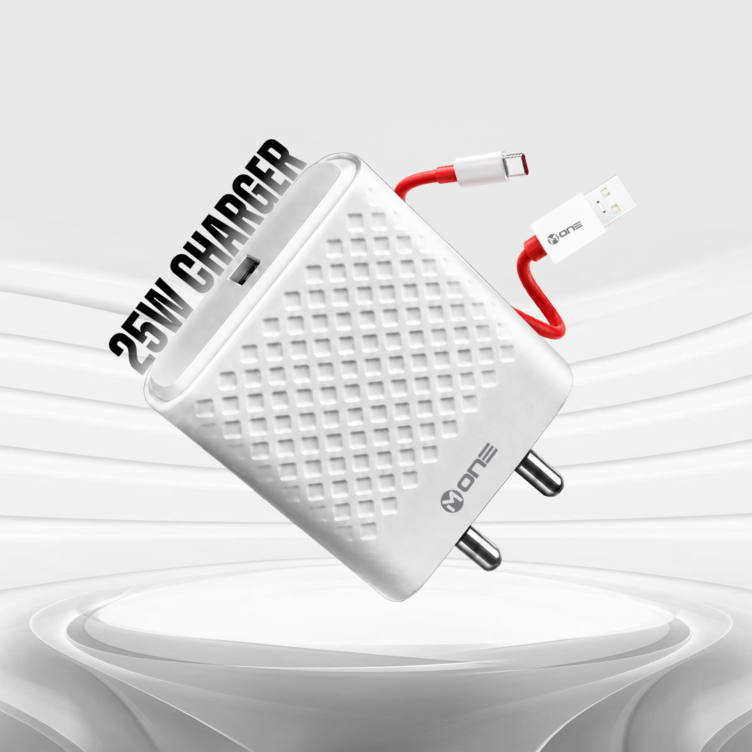 M ONE ENERGIZE 25 25W Fast Charger with USB-C Cable