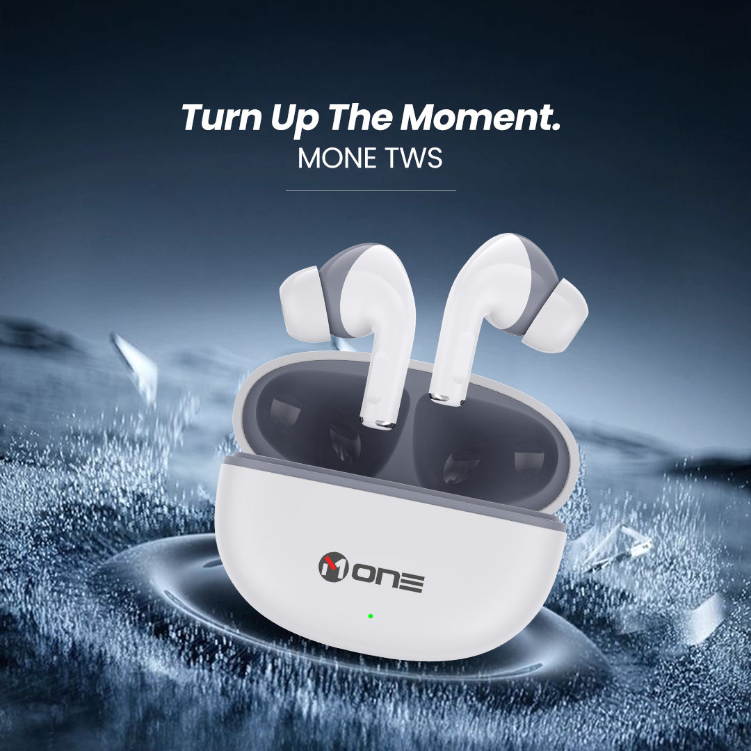 M ONE SHARP TWS Wireless Earbuds White