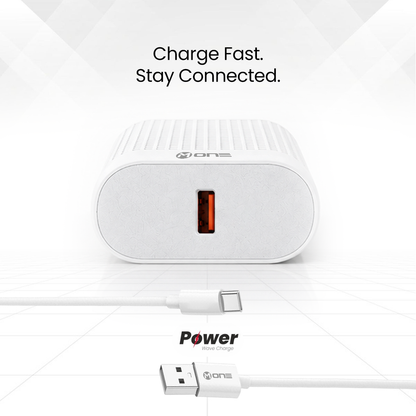 M ONE TRU-CHARGE 17 17W Fast Charger with Free Type-C Cable