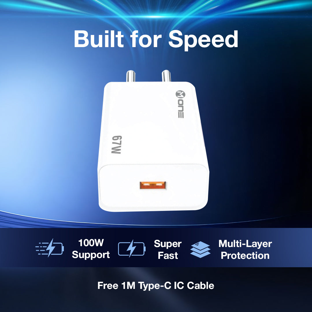 M ONE ENERGIZE 80 67W Super Fast Charger