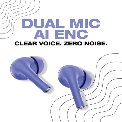 M ONE SHARP TWS Wireless Earbuds Purple